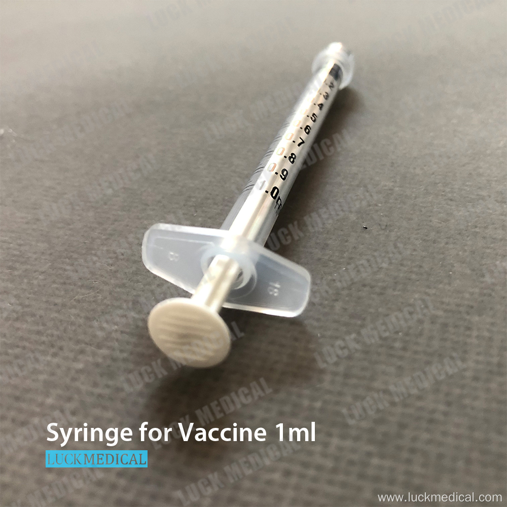 1ml Vaccine Syringe Without Needle Luer Lock