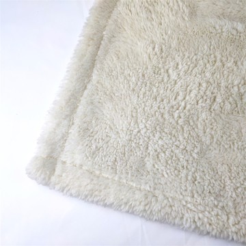Double Side Fluffy tingido de veludo com cobertores de cama