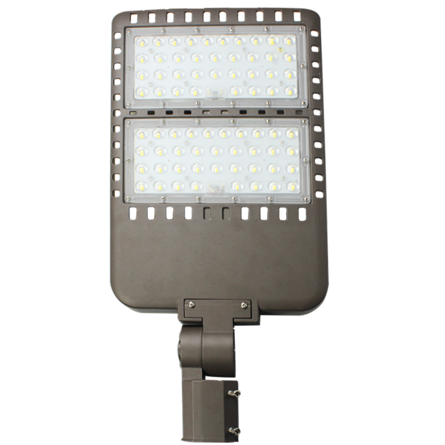 ETL DLC led street light 150w 200w ip65 130lm/w photocell sensor shoe box parking lot light with 5-year warranty