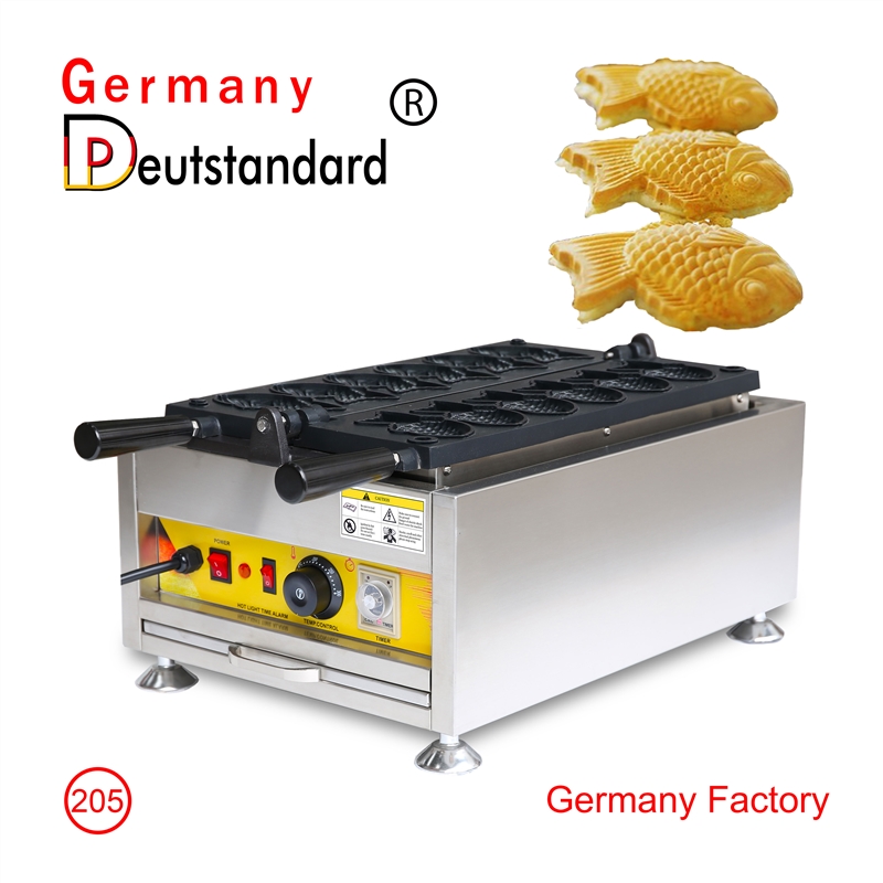 Vente chaude taiyaki machine poisson forme gaufre machine