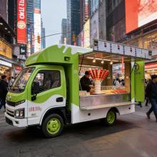 Single person food truck, global mobile food truck
