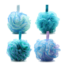 Cute Pastel Color Female Microfiber Bath Sponge Ball Set