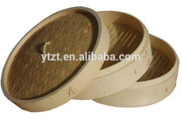 wholesale Chinese bamboo steamer basket steam cooker bamboo steamer