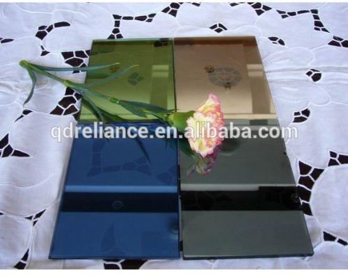 5mm Dark blue Reflective Glass/building glass/tinted reflective glass