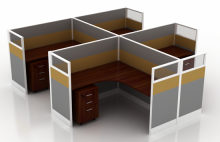 modern 4 person office workstation office table design