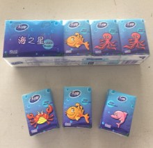 Customed 3 ply pocket tissue handkerchief