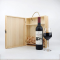 Coffret 3 bouteilles de vin en pin camphré