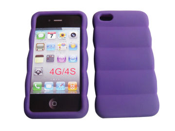 Multi Colored Silicone Cell Phone Covers, Silicone Phone Case With Custom Logo For Iphone