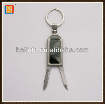 Lighter Black Keychain With Function Gift Mini Pocket Knife For Promotion