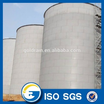 Corrugated grain steel silo with Sweep auger