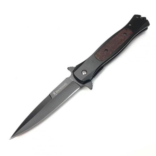FA75 Elegant Wood Inlay Tactical Folding Knife - Precision Engineered for Durability and Performance
