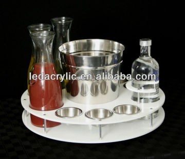 acrylic plastic serving tray