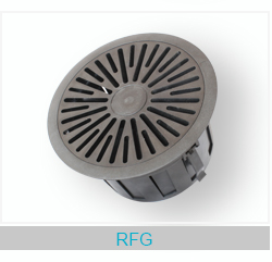 HVAC Aluminium Floor Round & Square Swirl Retur Air Register Grille Diffuser med en radiell spjäll