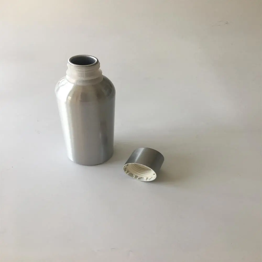 Garrafa pequena de alumínio de 30ml a 150ml por atacado para bebida energética esportiva