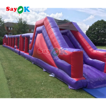 Outdoor Giant Inflatable Challenge Race: Obstacle Course Bounce House