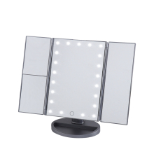 C&C Custom Triple Foldable Magnifying LED Makeup Mirror with USB Light