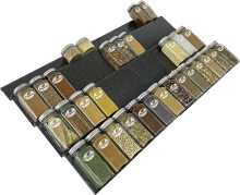 4-Tier Extendable Spice Rack Drawer Organizer for Kitchen Drawer