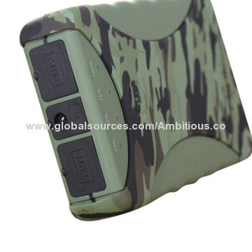 Waterproof power bank in military camouflage case shape