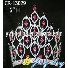 Pink Fashion hair accessories rhinestone crowns and tiaras