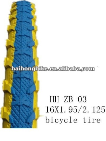 Hot sell durable colour child bike tyre 16*1.75