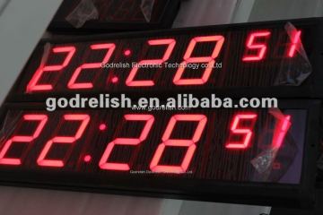 Car led digital message clock