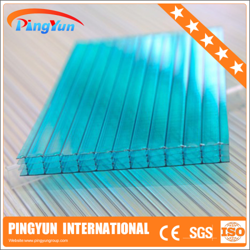 polycarbonate skylight roofing panel/pc hollow roof sheet