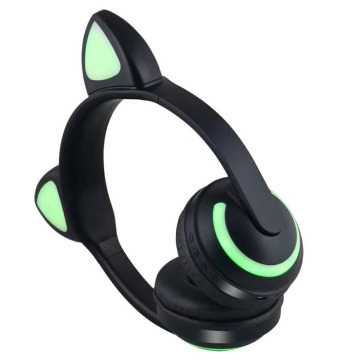 Wholesale Seven Color Control Wireless Cat Ear Headphones