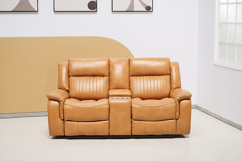 Brown Reclining Sectional Sofa Set