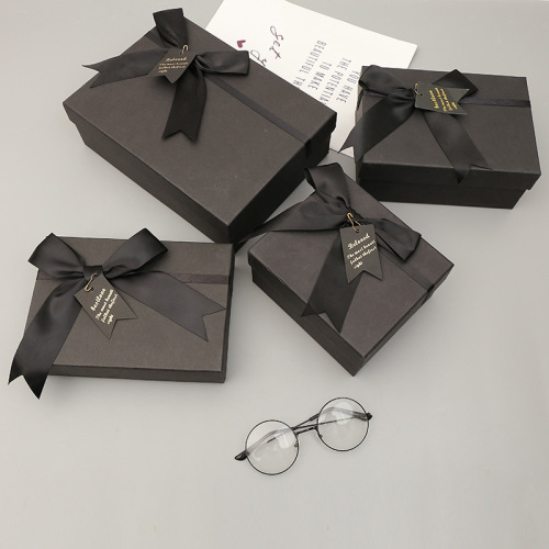 Groothandel Mat Black Gift Box met lint