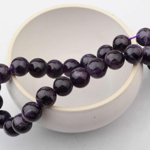 14MM Loose natural Amethsyt Crystal Round Beads for Making jewelry