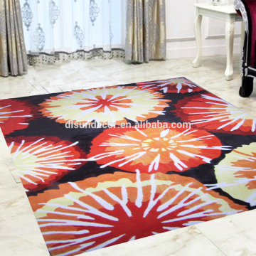 fireworks coloring design polyester handtufted mat rug