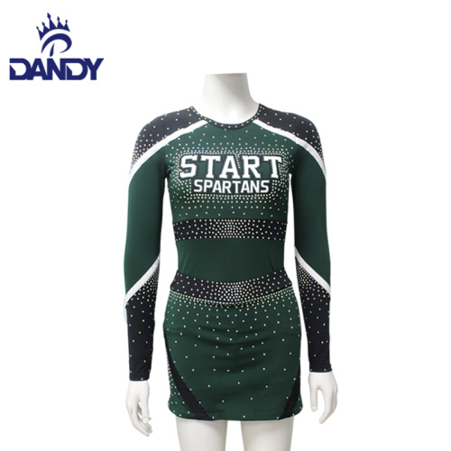 ကလေးများအတွက် Navy Blue Cheerleading ယူနီဖောင်း