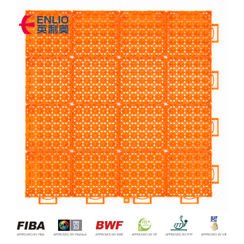 ECO - Lantai Pengadilan Basket Sintetis PP Friendly 25 x 25 x 1.27cm