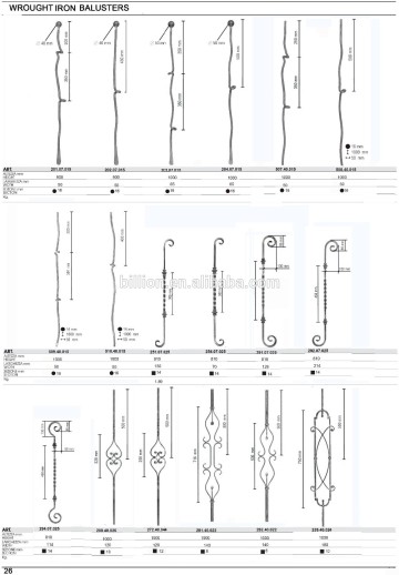 wrought iron balusters