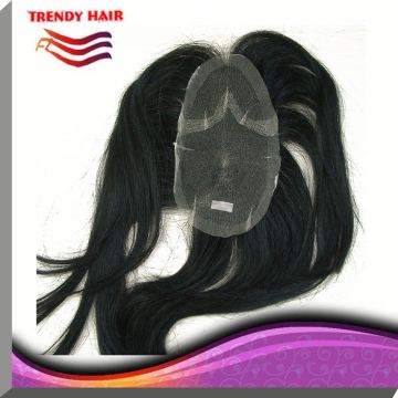 New Human Hair Womens Toupee 76