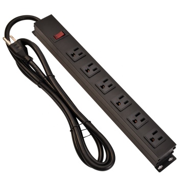 US Metal Power Strip with Outlet Certification and Extension Cables