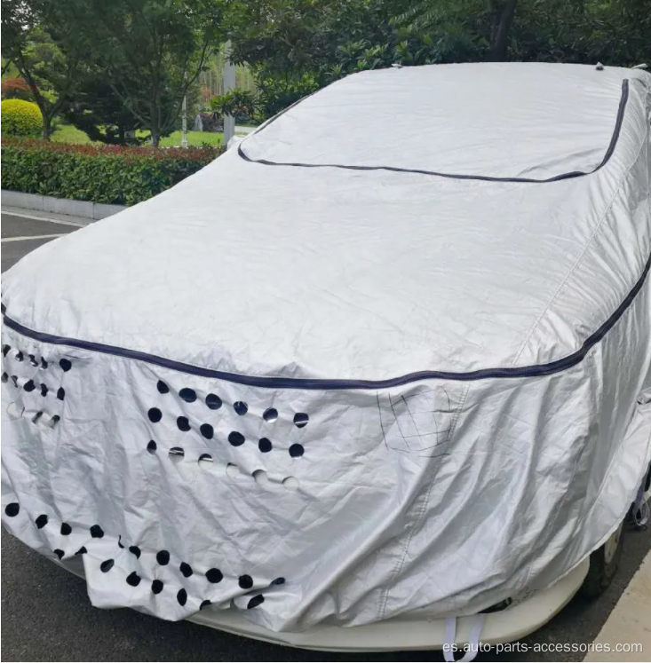 Silver Car Cover Decoration Anti-UV a prueba de agua