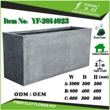 Durable rectangular concrete cement planter for sale