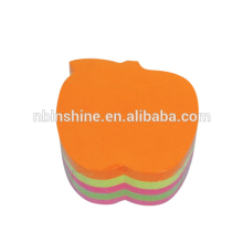 Promotional die cut fruit shaped sticky notes , die cut memo cube sticky notes