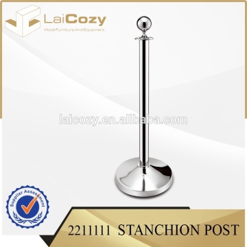 Hot sale stainless steel barrier post for hotel/ hotel lobby stanchion post