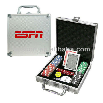 poker chip set 100pcs poker chip aluminium case set