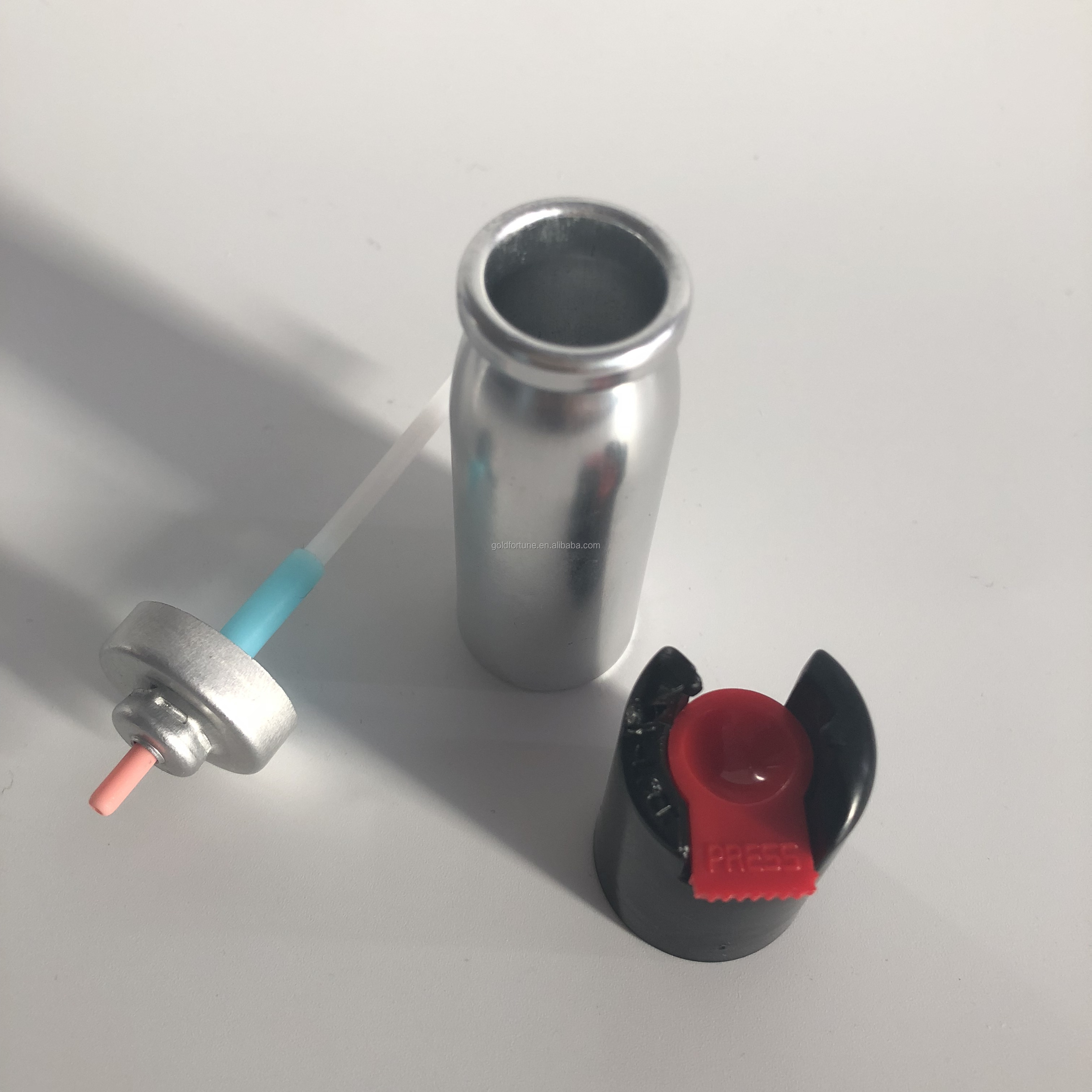 2021 Hot Sale Empty Aluminum Aerosol Can with Valve and Actuator for Pepper spray