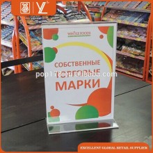 Guangzhou transparency acrylic tabletop sign holders