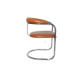 Anton Lorenz for Thonet Leather Dining Chairs