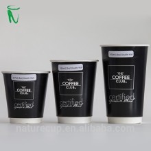 Nature Cup double wall disposable coffee paper cup manufacture 12oz 400ml
