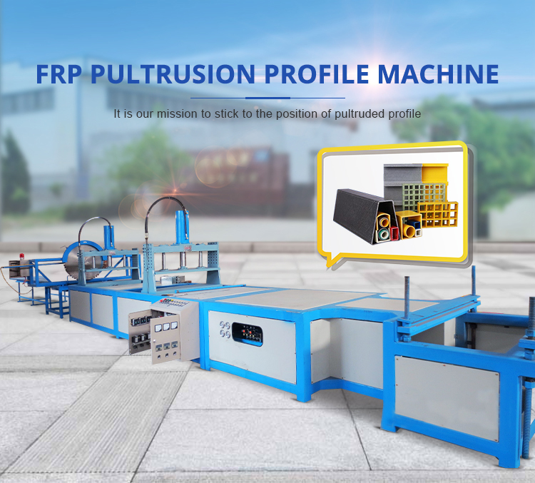 GRP pultruded machine for frp pipe , FRP pultrusion line machine raw material