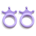 100PCS Simulation Princess Crown Cartoon Miniatures Ring Flatback Resin Cabochon Diy Charms Dollhouse Toys for Girls Accessories