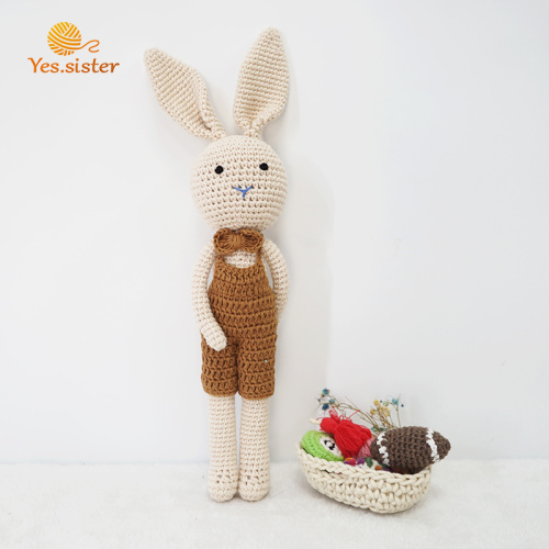 Super Soft Crochet Cotton Baby Bunny Toy Doll