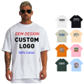 Logo Custom Printed Combed Cotton Tee Shirts