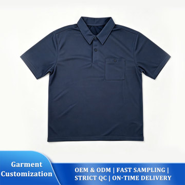 Schnell trocknendes Poloshirt mit Lochmuster-Mesh